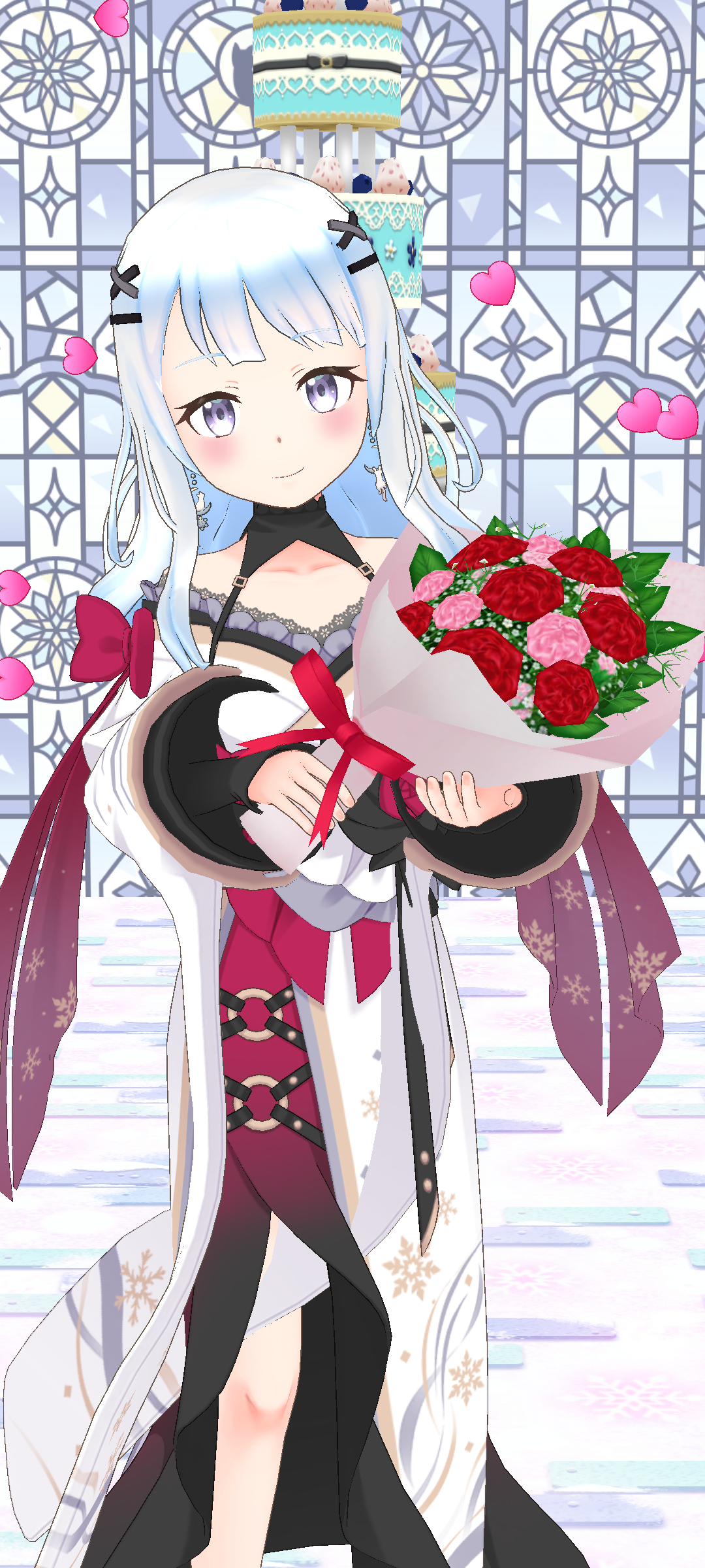 花束を抱えた結希さん